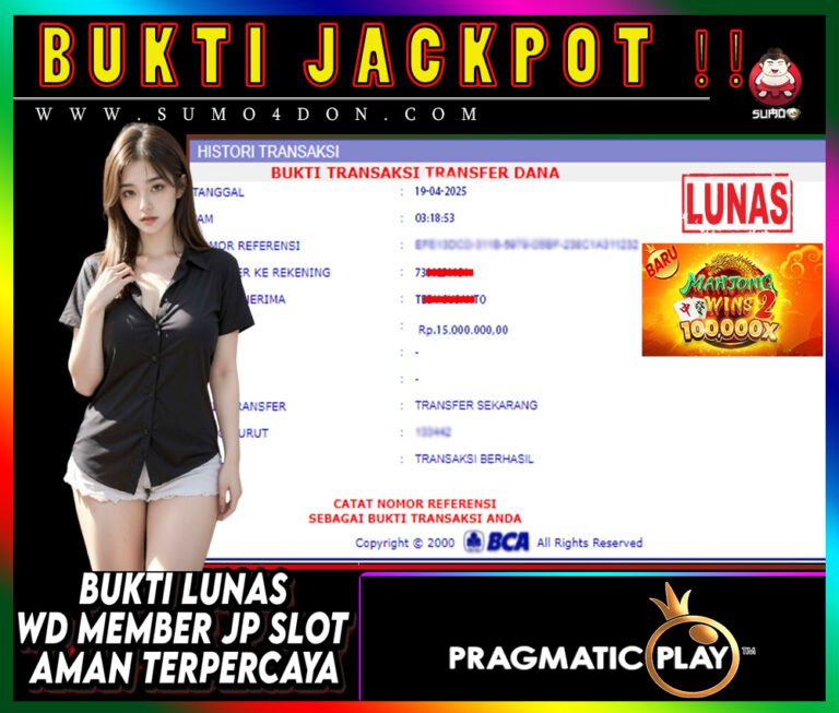 BUKTI JACKPOT SUMO4D-