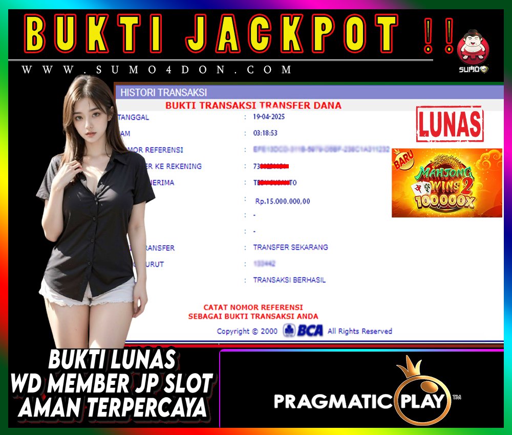 BUKTI JACKPOT SUMO4D-