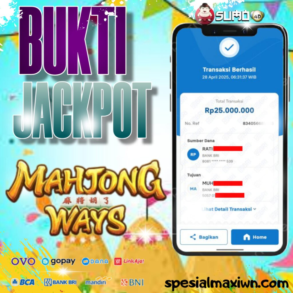 BUKTI KEMENANGAN JACKPOT MEMBER GAME PG SOFT 28 APRIL 2025