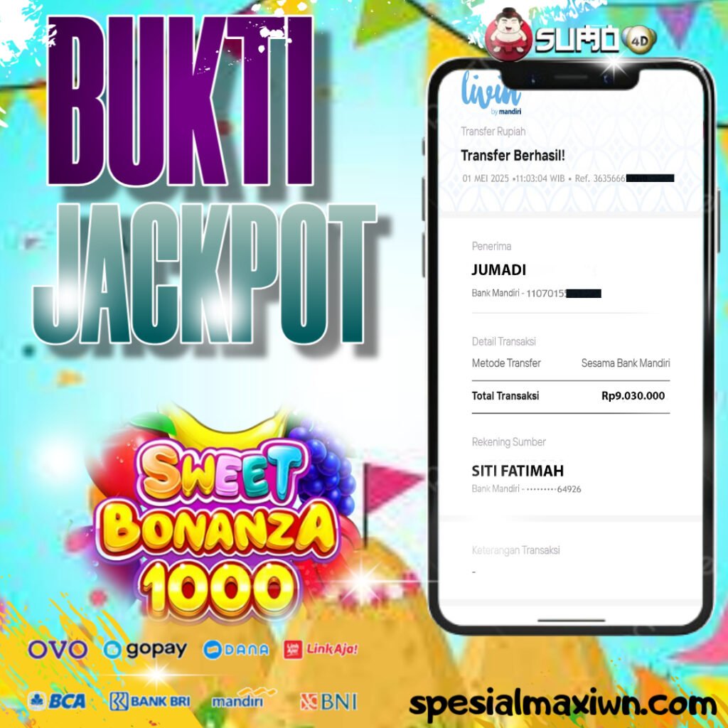 KEMENANGAN SLOT PRAGMATIC PLAY 01 MEI 2025