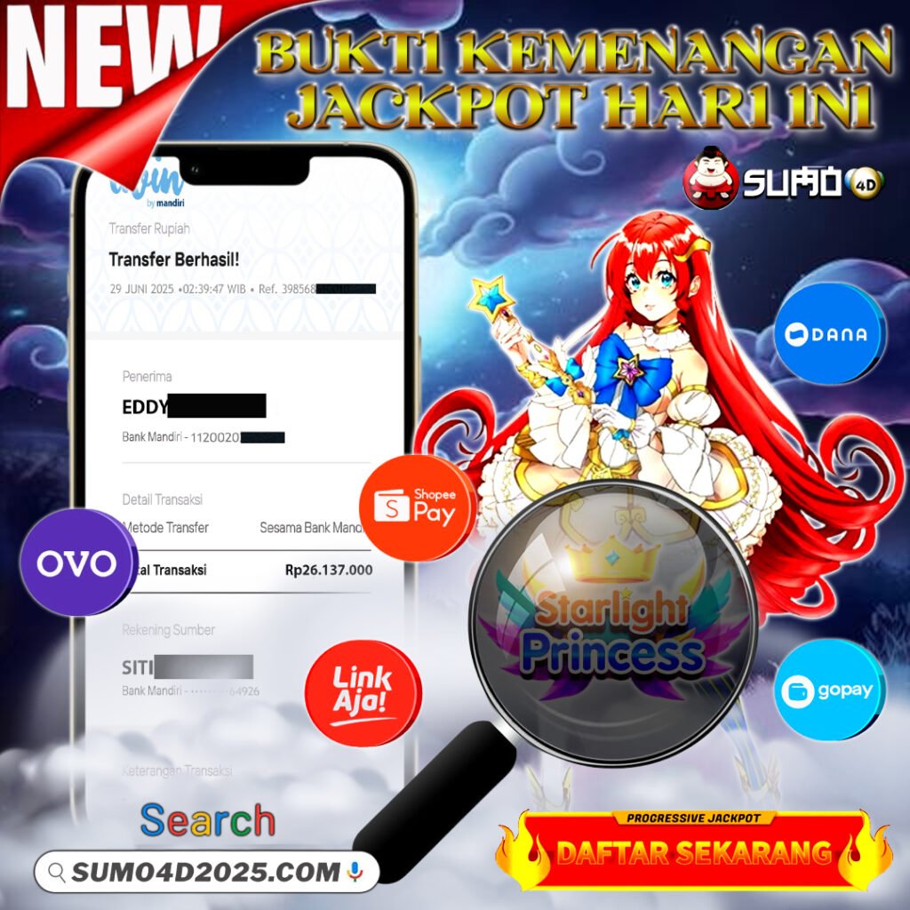 BUKTI KEMENANGAN JACKPOT PRAGMATIC PLAY 29 JUNI 2025