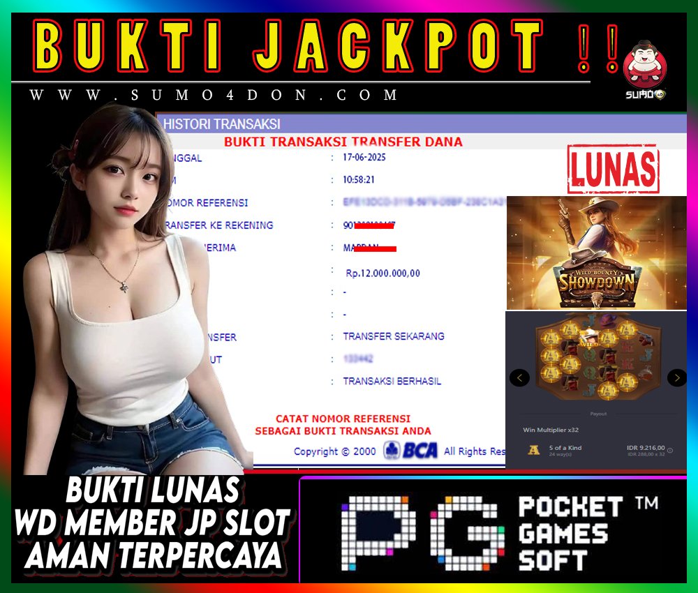 BUKTI LUNAS JACKPOT 17/05/2025