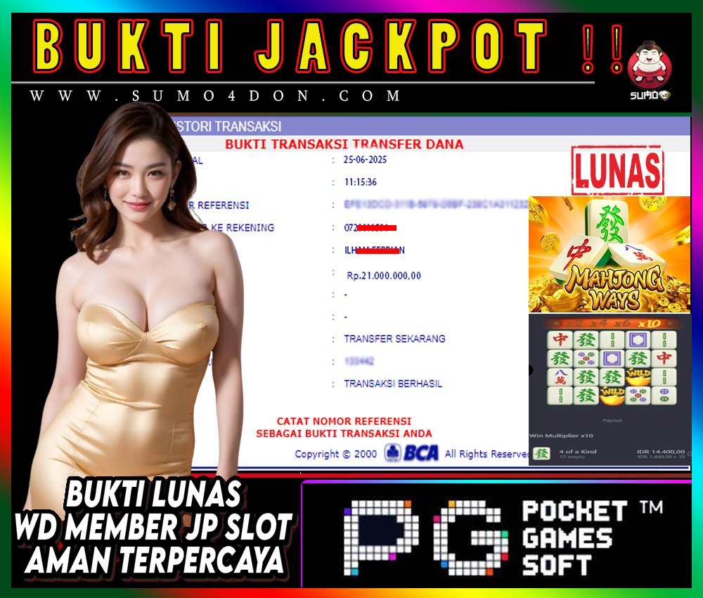 Bukti Lunas JACKPOT MEMMVER SUMO4D 25 JUNI 2025