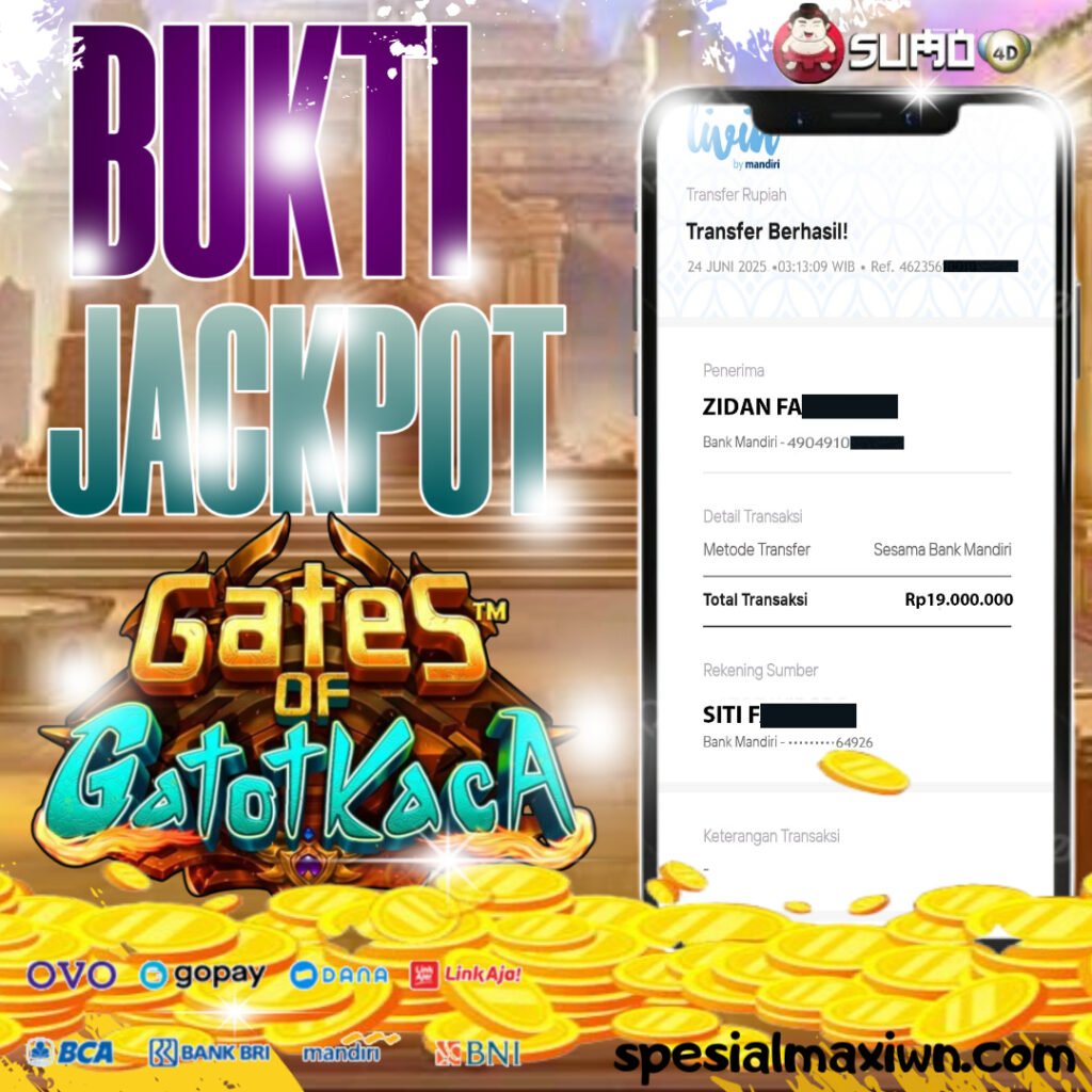 BUKTI KEMENANGAN JACKPOT PRAGMATIC PLAY 24 JUNI 2025