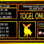 PREDIKSI TOGEL DUBLIN 26 JUNI 2025