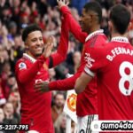 Jadon Sancho, Marcus Rashford, dan Bruno Fernandes