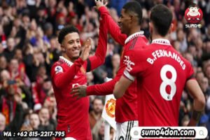 Jadon Sancho, Marcus Rashford, dan Bruno Fernandes