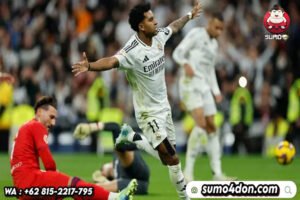 Rodrygo mencatatkan namanya di papan skor Real madrid