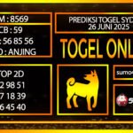 PREDIKSI TOGEL SYDNEY 26 JUNI 2025