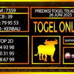 PREDIKSI TOGEL TELKOMSEL 26 JUNI 2025
