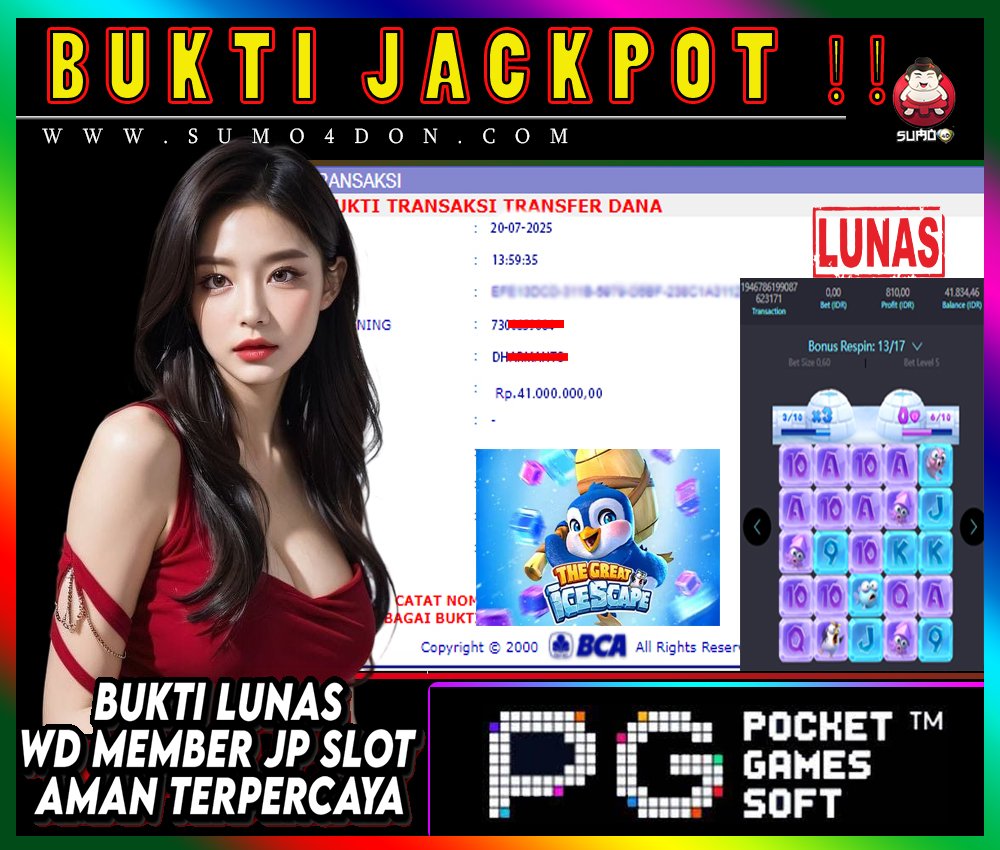 BUKTI JACKPOT MEMBER SUMO4D 20 JULY 2025